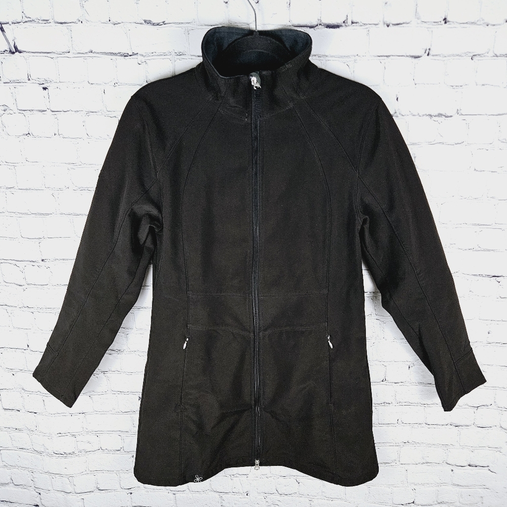 VUARNET | long length full zip soft shell jacket